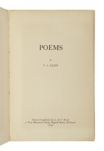 Eliot, T. S. | First edition, second issue of Eliot's third work
