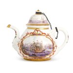 An Early Meissen Teapot and Cover, Circa 1722-23