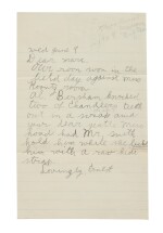 Hemingway, Ernest | Autograph letter signed to to his sister Marcelline, one of Hemingway's earliest letters