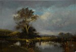 Landscape with Pond and Tree