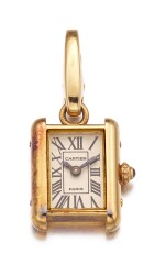 CARTIER | GOLD AND SAPPHIRE WATCH CHARM | 卡地亞 18K金 配 藍寶石 手錶吊飾