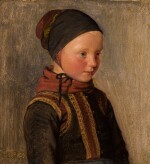 JULIUS EXNER | YOUNG CHILD IN TRADITIONAL COSTUMES
