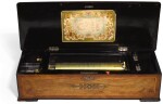 SWISS | A ROSEWOOD AND INLAID CYLINDER MUSICAL BOX  CIRCA 1900