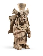 Brûle-parfum figurant Itzamna, Mayapan, Culture Maya, Mexique, Postclassique 1200-1400 AP. J.-C. | Mayapan incensario of Itzamna, Maya culture, Mexico, Postclassic, AD 1200-1400 