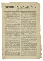 GEORGIA'S FIRST NEWSPAPER | The Georgia Gazette, No. 148. Savannah: Printed by James Johnston, Wednesday, July 23, 1766