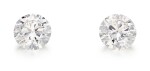 PAIR OF UNMOUNTED DIAMONDS | 3.04及3.02卡拉 圓形 H色 VS1淨度 鑽石一對