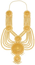 A GARLAND-TYPE GOLD NECKLACE, PROBABLY SOUTH INDIA