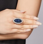 VAN CLEEF & ARPELS | SAPPHIRE AND DIAMOND RING | 梵克雅寶 | 藍寶石 配 鑽石 戒指