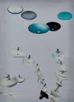 Hardware Store Collage - Bauhaus Bathroom Sinks #1 | 硬件商店拼圖系列 -- 包豪斯浴室水槽#1