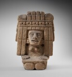 Statue de la déesse Chicomecoatl, Culture Aztèque, Mexique, 1300-1521 AP. J.-C. | Aztec stone figure of the deity Chicomecoatl, Mexico, AD 1300-1521 
