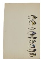 ANDY WARHOL | ROW OF EYES (BLOTTED)