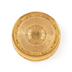 A three-coloured gold bonbonnière, Alexis Proffit, Paris, 1778-1779 | Bonbonnière en or de trois couleurs par Alexis Proffit, Paris, 1778-1779