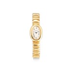 CARTIER | BAIGNOIRE JOAILLERIE, REFERENCE 1960 | A YELLOW GOLD WRISTWATCH WITH BRACELET, CIRCA 1996 | 卡地亞 | Baignoire Joaillerie 型號1960   黃金鏈帶腕錶，約1996年製