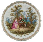 A RARE MEISSEN PORCELAIN TRIPOD TABLE, SECOND-HALF 19TH CENTURY