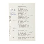 [APOLLO 11]. LAUNCH CHECKLIST TRAINING SHEET, SIGNED AND INSCRIBED BY BUZZ ALDRIN