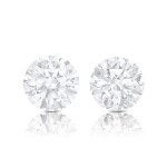Pair of Unmounted Diamonds | 21.14 及 20.17卡拉 圓形 D色 完美無瑕 鑽石一對