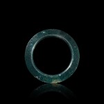 A blue dendritic agate ring, yuan, Eastern Zhou dynasty, Warring States period 東周戰國 樹紋藍瑪瑙瑗