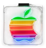 Original Neon Rainbow Apple Logo Sign