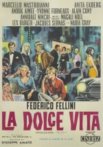 La Dolce Vita (1960) poster, Italian