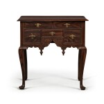 Fine and Rare Queen Anne Grain-Painted Maple Dressing Table, Massachusetts, Circa 1740