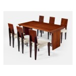 ANDRÉ SORNAY | DINING TABLE AND SIX CHAIRS