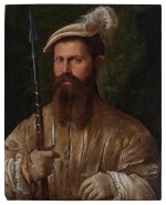 Portrait of Man Holding a Lance