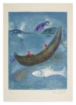 MARC CHAGALL | THE DEAD DOLPHIN AND THE THREE HUNDRED DRACMAS (M. 338; SEE C. BKS. 46)
