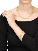 'Vintage Alhambra' Gold Necklace and Bracelet | 梵克雅寶 | 'Vintage Alhambra' K金項鏈 及 手鏈