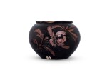 A black-glazed russet-splashed jar Song - Jin dynasty 宋至金 黑釉鐵鏽花卉紋罐