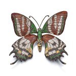 Limited Edition 'Golden Kaiserihind Butterfly' Hardwood, Diamond and Gem Set Brooch | Dickson Yewn | 限量版 [金斑喙鳳蝶] 硬木 配 鑽石 及 寶石 胸針