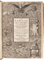 Colonna, Le tableau des riches inventions, Paris, 1600 [after 1610], old calf, Sardou copy