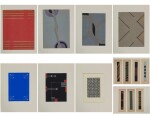 Lot comprising nine bookbinding projects, circa 1920 | Lot de neuf projets de huit reliures, vers 1920