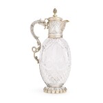 A Victorian silver-gilt and cut-glass claret jug, Mappin Brothers, London 1899