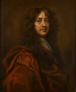 Portrait of the artist, half-length, wearing a brown cloak