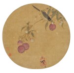Attributed to Zhao Ji (Emperor Huizong) 趙佶(款) | Magpie and Lychee 荔枝棲禽圖