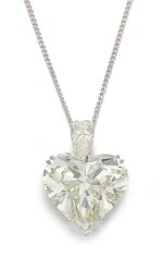 Diamond Pendent Necklace | 11.34克拉 心形 K色 鑽石 配 鑽石 項鏈