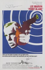 POINT BLANK (1967) POSTER, US, SIGNED BY ANGIE DICKINSON AND JOHN BOORMAN