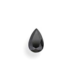 A 0.85 Carat Fancy Black Pear-Shaped Diamond