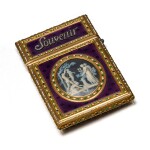 A jewelled gold and enamel souvenir, Paris, 1780, the miniatures by Jean-Jacques de Gault