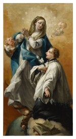 The Madonna in glory with Saint Aloysius Gonzaga