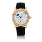 GLASHÜTTE ORIGINAL  | 1845 CLASSIC   YELLOW GOLD WRISTWATCH WITH MOON PHASES AND POWER-RESERVE INDICATION   CIRCA 2005
