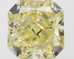 A 1.02 Carat Fancy Yellow Cut-Cornered Square Modified Brilliant-Cut Diamond