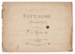 J. S. Bach. Early edition of the Chromatic Fantasy and Fugue, BWV 903, early C19th