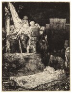 REMBRANDT HARMENSZ. VAN RIJN  |  THE DESCENT FROM THE CROSS BY TORCHLIGHT (B., HOLL. 83; NEW HOLL. 286; H. 280)
