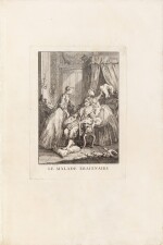 François Boucher. Suite des gravures pour l'édition de 1734. In-folio, 1/2 mar. bordeaux moderne