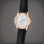 Reference 5134R-001 Calatrava Travel Time | A pink gold dual time wristwatch with 24 hours indication, Made in 2002