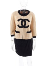 CHANEL | TERRY CLOTH JACKET AND SKIRT 