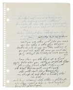 Bruce Springsteen | A working manuscript for "Born to Run"