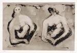 HENRY MOORE | SISTERS WITH CHILDREN (CRAMER 544)