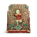 A polychrome-enamelled 'kuixing' table screen Ming dynasty, Jiajing period | 明嘉靖 五彩魁星踢斗插屏